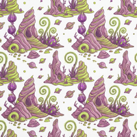 Essuie-mains de cuisine en coton avec motif de planète futuriste Alien Landscape pour décoration science-fiction