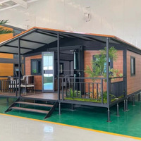 Maison préfabriquée extensible à double aile de 20 pieds pour l'hébergement familial