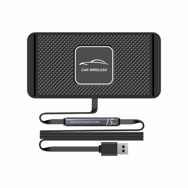 Best Selling Trending Product Wireless Charger for Samsung  for iphone NonSlip Small Size 15W Portable Car Charger