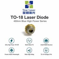 Diode laser bleue haute puissance SHARP GH04C01C2G 450nm 1W TO18 5.6mm multimode LD pour gravure laser, soudage, éclairage de scène