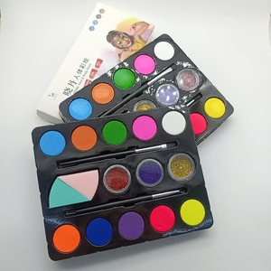Fournitures de peinture corporelle Peinture pour visage et corps Femme nue Maquillage Pride Peinture de visage avec pochoirs Éponges - Product Image 2