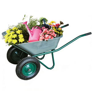 <span class=keywords><strong>Brouette</strong></span> à deux <span class=keywords><strong>roues</strong></span> de qualité industrielle 75L avec roue pneumatique 14x4.00-8 pour la construction, le bricolage, le jardinage et l'agriculture - Product Image 3