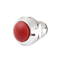 Toowei Ip67 Interrupteur à bouton-poussoir étanche en métal rouge 12mm avec verrouillage à deux broches pour moto
