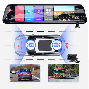 Carlover 9.66inch Android 4 gam ADAS Gương Chiếu Hậu Xe DVR GPS kép HD1080P Wifi Dash Cam máy ảnh - Product Image 6