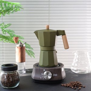 Cafetière à espresso italienne, percolateur en métal, couvercle pour camping, cafetière italienne manuelle - Product Image 2