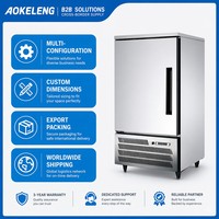 Congélateur à refroidissement rapide industriel -45°C ° Évaporateur en cuivre C, isolation haute densité, contrôle numérique, plateaux de qualité alimentaire