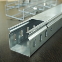 Caisse à câbles perforée en treillis métallique galvanisé pour la construction – Support en profilé en C