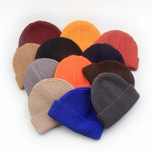 หมวกอะคริลิคใส่ได้ทุกเพศสำหรับผู้ชายหมวกถักนิตติ้งหมวกฤดูหนาว
