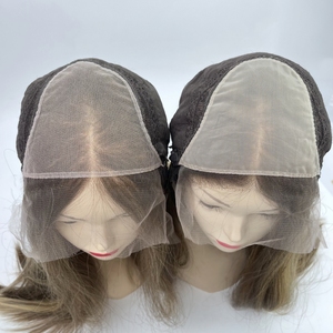 EMEDA prix d'usine base de soie cendrée petites couches perruque juive de cheveux humains vierges européens perruques casher - Product Image 2