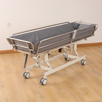 Lit de douche inclinable électrique pour douche Vichy, dispositif d'assistance hospitalière, lit de massage avec roues mobiles