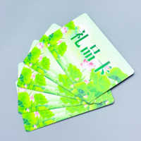 Impresión personalizada LOGO PVC plástico Scratch Voucher tarjeta de regalo con código de barras y código QR