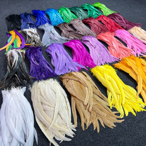 Plumas de Cola de Gallo al por Mayor Personalizadas, Teñidas en Varios Colores, de Alta Calidad para Disfraces y Decoración - Product Image 2