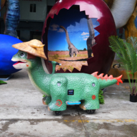 LT-1-83 Coche de dinosaurio eléctrico para niños, operado con monedas, para centros comerciales