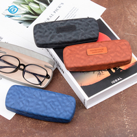 Étui à lunettes portable en cuir PU de haute qualité, étui rigide en métal pour lunettes de soleil et lunettes de vue