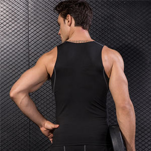 Gilet sans manches personnalisé pour homme, fitness, musculation, compétition sportive, polyester/coton tissé, imprimé en relief, broderie 3D, confortable - Product Image 6