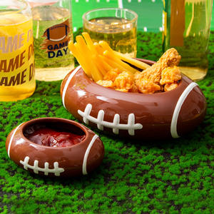 Ensemble de bols en céramique style nordique, 8 pouces, brun foncé, pour apéritifs, logo et emballage personnalisables - Product Image 4