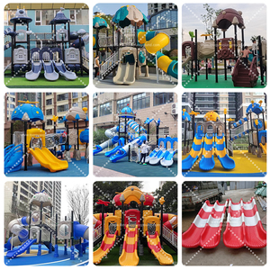 Equipo de Juegos Infantiles para Exteriores Personalizable y Ecológico en Venta con Toboganes de <span class=keywords><strong>Plástico</strong></span> Resistentes para Jardín - Product Image 6