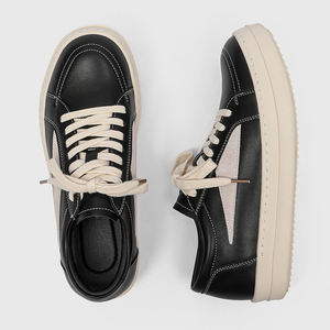 2025 Trend Mens Black <b>Skateboard</b> Style Casual <b>Shoes</b> High Quality Fashion Designer Street Chunky Walking <b>Shoes</b> - Product Image 4