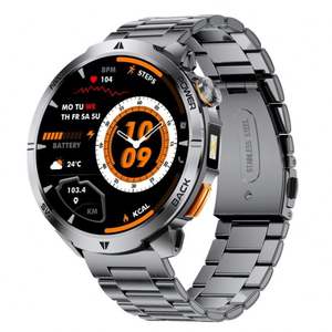 MT68 Outdoor Smart <b>Watch</b> with Built-in LED Flashlight 4days Battery IP68 <b>Waterproof</b> 44-49mm Screen 100 Sports Modes - Product Image 2