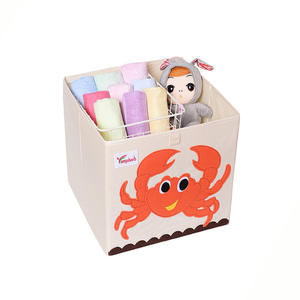 Cutstom Boîte de rangement de jouets en tissu non tissé pliable pour enfants mignons 35L Stockage domestique au design moderne pour vêtements et jouets - Product Image 5