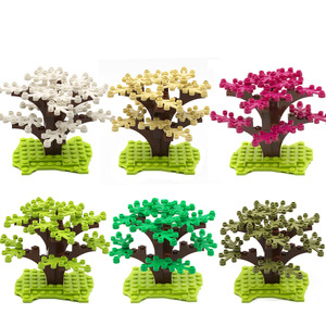 WW2 militaire Mini soldat Figure armée arme <span class=keywords><strong>Sence</strong></span> petite plante arbre briques bloc de construction jouets - Product Image 1