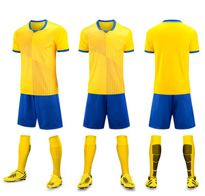 Ensemble de football complet de haute qualité, original d'usine, 100% polyester, uniforme d'équipe de football, tenue d'entraînement pour hommes, kit de football à <span class=keywords><strong>vendre</strong></span> - Product Image 1