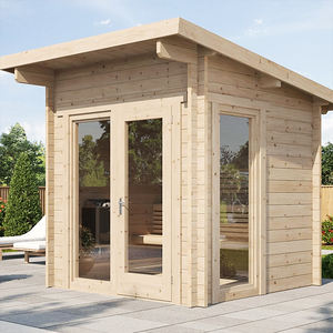 للبيع بالجملة غرفة ساونا شخصية مريحة تجارية جاهزة الصنع غرفة ساونا بالبخار خشبية مبللة واحدة بتصميم عصري - Product Image 4