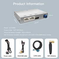 Interface Décodeur Sans Fil AUTOABC CarPlay Android Auto pour Citroën C4 C5 DS3 DS4 DS5 Peugeot 208 308 508 3008 Mirroring Airplay
