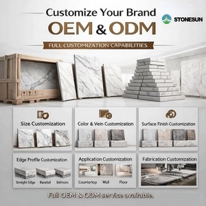 StoneSun Taj Mahal кварцит натуральный бежевый белый кварцитовый камень TajMahal мрамор для дизайна столешниц - Product Image 5