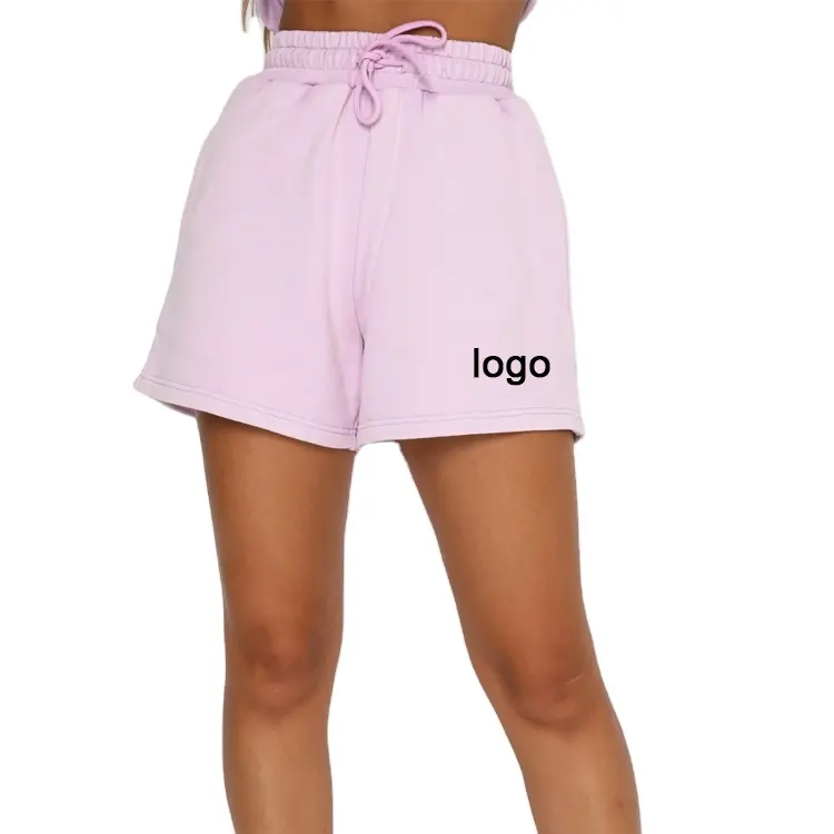 Customize Casual Jogger Blank Shorts Cotton Fitness Ladies Short Gym Biker Summer Women Shorts