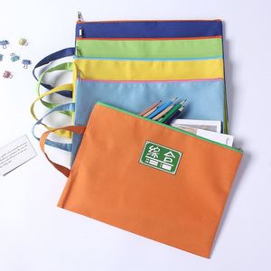 Portable A4 Colorful Subject Document Bag Students Multipurpose Stationery Durable Waterproof Oxford Zipper <b>File</b> Bag for Office - Product Image 5