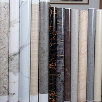 Rouleau de film PVC mat, brillant, grain de bois, marbre uni, pour la décoration intérieure, film de laminage PVC, film d'emballage sous vide