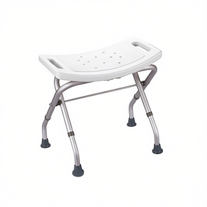 Asiento de Ducha Plegable Ajustable Blanco, 51 cm de Largo, 38.2 cm de Altura, Equipo de Seguridad para Baño - Product Image 2