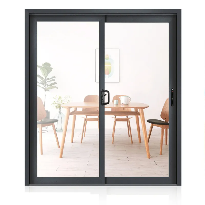 तक पहुँचने होटल अपार्टमेंट नि: शुल्क डिजाइन ऑस्ट्रेलियाई मानक AS2047 मैट काले एल्यूमीनियम डबल शीशे का आवरण फिसलने दरवाजे और खिड़की
