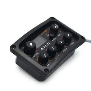 JOYO Pickup Dispositivo de amplificación y calibración de guitarra folclórica EQ de 5 etapas con afinación y Palo duro