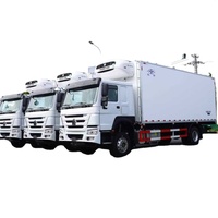 Camion frigorifique moyen HOWO 4x2 avec groupe frigorifique Thermo King et rails pour viande
