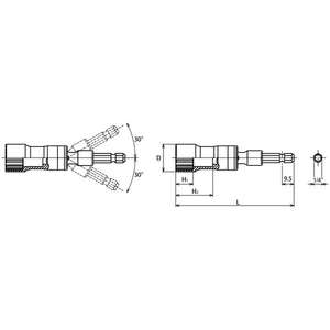 KOKEN-Zócalo articulado universal de 1/4 ''-EAN 4991644649440 ENCHUFES DE MANO 1/4" - Product Image 2