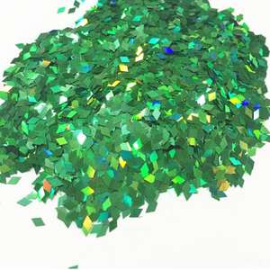 Rombo Glitter coriandoli colore nero olografico a forma di diamante 4 mm per artigianato fai da te, decorazione per Nail Art, decorazione per feste - Product Image 5