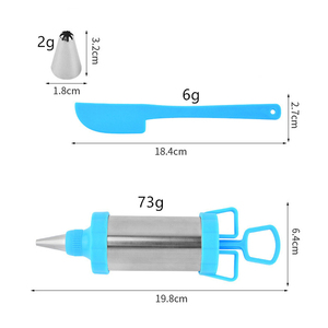 6 pièces/ensemble crème spatule encadrement buse cadrage pistolet bricolage gâteau décoration outils cadrage pistolet ensemble - Product Image 2