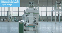 CX-B55-900 Vente chaude sac de t-shirt biodégradable complet 2 couleurs impression en ligne machine de soufflage de film pe sans arbre