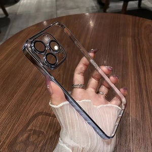 เคสโทรศัพท์ใสเคลือบ PC ป้องกันเลนส์กล้อง ดีไซน์วงแหวน CD สำหรับ iPhone 14 13 Pro 12Pro XR - Product Image 2