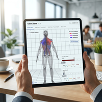Système d'évaluation corporelle complet intelligent Bodydot BDF1000 avec écran LCD et surveillance de la fréquence cardiaque pour une évaluation d'alignement assistée par l'IA