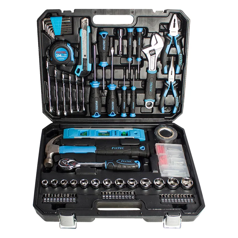 FIXTEC 234pcs Professional Mechanic Tools Full Automotive Set Box All In One For Home