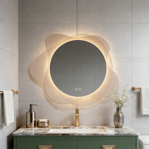 <span class=keywords><strong>Miroir</strong></span> <span class=keywords><strong>de</strong></span> <span class=keywords><strong>salle</strong></span> <span class=keywords><strong>de</strong></span> <span class=keywords><strong>bain</strong></span> <span class=keywords><strong>LED</strong></span> moderne intelligent avec indice <span class=keywords><strong>de</strong></span> protection IP44, anti-buée, écran tactile lumineux, <span class=keywords><strong>miroir</strong></span> mural avec lumière <span class=keywords><strong>pour</strong></span> salon - Product Image 6