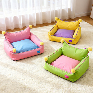 New all-season dog bed/dog bed, Oxford cloth poodle, spring/summer star-shaped <b>sofa</b>, cat bed, small and medium-sized dog <b>pet</b> bed - Product Image 1