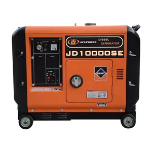 JLT Power JD10000 Factory high quality 6.0kw 7.0kw 50Hz silent diesel generator set Air cooled fuel free diesel inverter genera