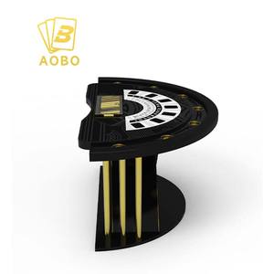 โต๊ะแบล็คแจ็คคาสิโนพร้อมขาโต๊ะสไตล์ตู้ดีไซน์พิเศษร่วมสมัย - Product Image 6