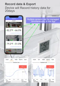 Termometri per frigoriferi per vaccini-registratori di dati di temperatura criogenica Monitor in tempo reale frigoriferi per vaccini registratore di dati di temperatura