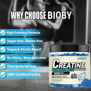 Gomitas de Creatina Monohidrato Bioby OEM de Marca Privada 5000mg para Crecimiento Muscular, Fuerza y Resistencia <span class=keywords><strong>Pre</strong></span>-Entrenamiento, 120 Unidades - Product Image 6