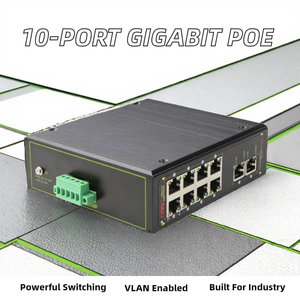 ONV 10-Port Full Gigabit E Managed Industrial PoE Switch IPS53108PFM with QoS Function 20Gbps Capacity Half-Duplex - Product Image 2
